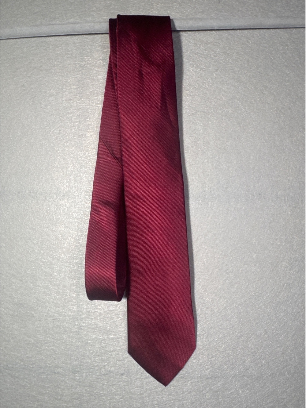 Classic Solid Burgundy Men's Tie
